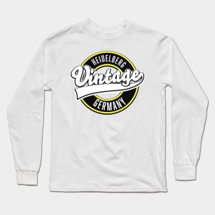 Heidelberg vintage style logo Long Sleeve T-Shirt